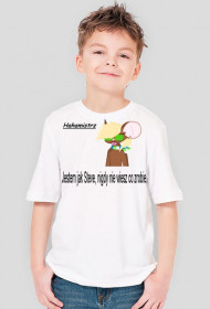 Chlopieca koszulka z napisem