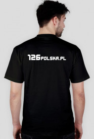 Czarny T-Shirt 126polska.pl - męski wz.1