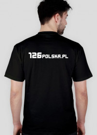 Czarny T-Shirt 126polska.pl - męski wz.1