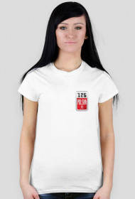 Biały T-Shirt 126polska.pl - damski wz.1
