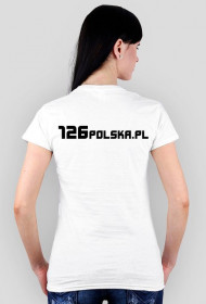 Biały T-Shirt 126polska.pl - damski wz.1