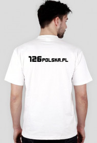 Biały T-Shirt 126polska.pl - męski wz.2