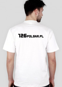 Biały T-Shirt 126polska.pl - męski wz.2