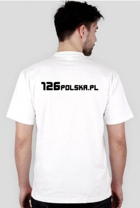 Biały T-Shirt 126polska.pl - męski wz.2