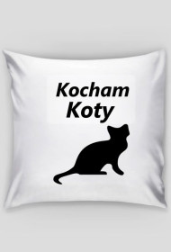 Kocham Koty - poduszka ,,Jaś''