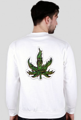 Bluza męska biała "Ganja man"