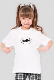 Hello. - koszulka dziecięca biała