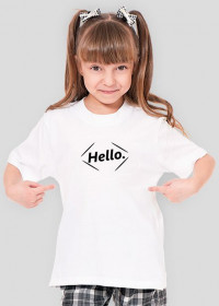 Hello. - koszulka dziecięca biała