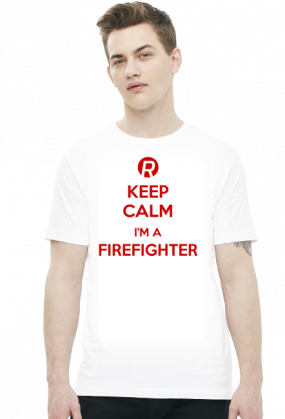 Keep calm I'm a firefighter Red