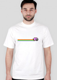 Koszulka Nyan Cat-Biała