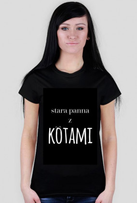 Stara panna z kotami, czarna grafika