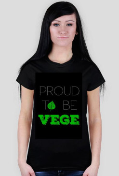 Proud to be vege, czarna