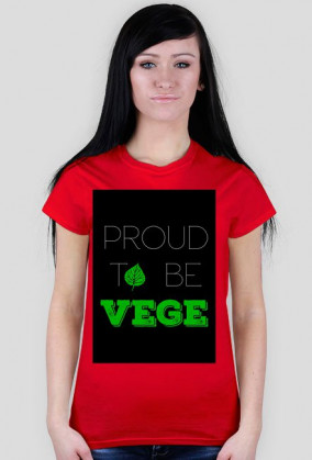 Proud to be vege, czarna