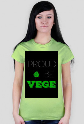 Proud to be vege, czarna