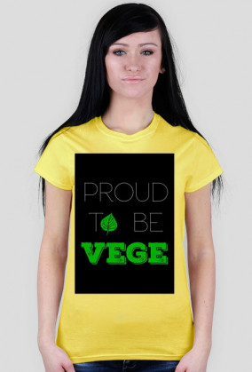 Proud to be vege, czarna