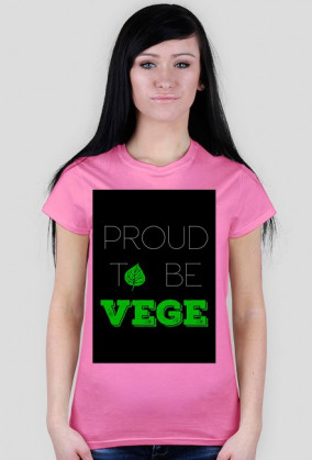 Proud to be vege, czarna