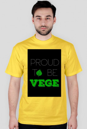 Proud to be vege, czarna