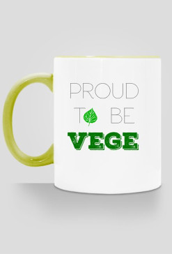 Kubek proud to be vege kolorowy