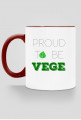 Kubek proud to be vege kolorowy