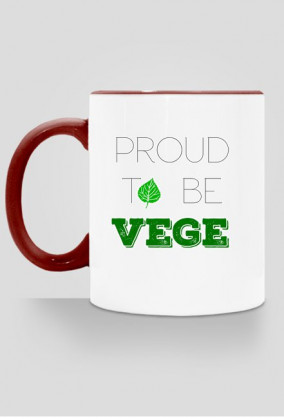 Kubek proud to be vege kolorowy