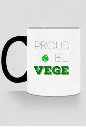 Kubek proud to be vege kolorowy