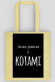 Eko torba stara panna z kotami, czarna