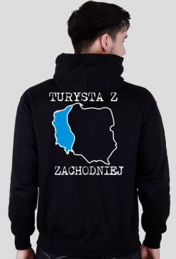 Turysta z zachodniej - cz. bluza kaptur