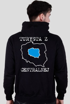 Turysta z centralnej - cz. bluza kaptur