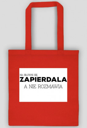 Na siłowni się zapierdala, a nie rozmawia; torba