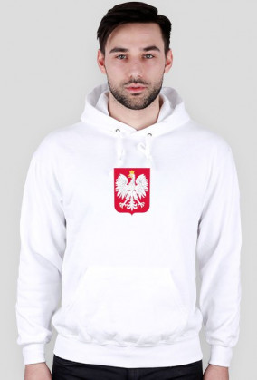 Polska z godłem na piersi - bluza męska
