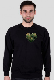 SERCE bluza czarna/biała