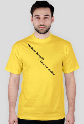 KOSZULKA MĘSKA "UMIESZ LICZYC ? LICZ NA SIEBIE"