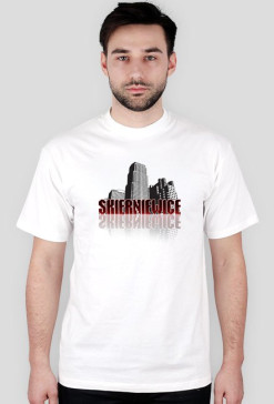 T-shirt - SKIERNIEWICE -biała