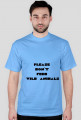 t-shirt  please dont feed wild animals