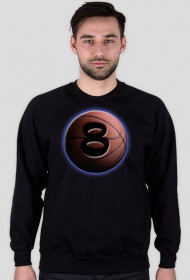 Bluza z dużą 8 oraz napisem na plecach
