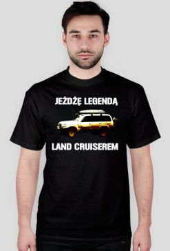 Jeżdżę Land Cruiserem - białe napisy