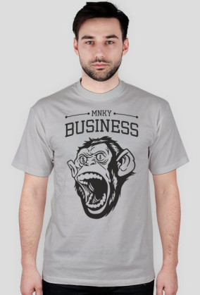 MNKY BUSINESS - MAŁPI BIZNES KOSZULKA Z NADRUKIEM