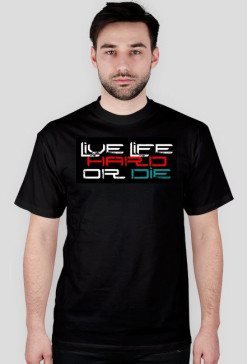 Live Life Hard Black