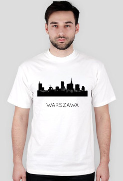 Warszawski Skyline - T-shirt męski