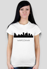 Warszawski Skyline - T-shirt damski