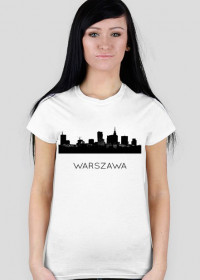 Warszawski Skyline - T-shirt damski