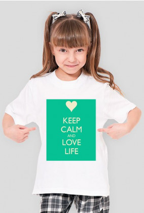 bluza z napisem keep calm and love life