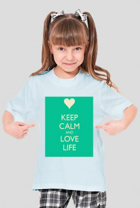 bluza z napisem keep calm and love life
