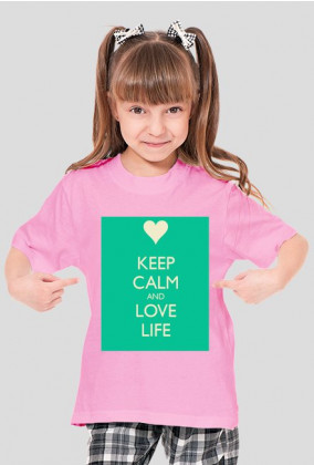 bluza z napisem keep calm and love life