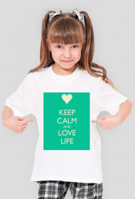 bluza z napisem keep calm and love life