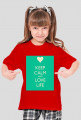 bluza z napisem keep calm and love life