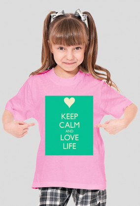 bluza z napisem keep calm and love life