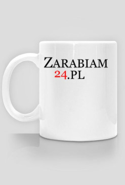 Kubek z logo strony - Zarabiam24.pl