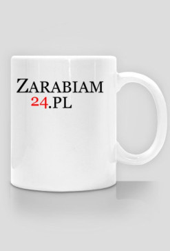 Kubek z logo strony - Zarabiam24.pl
