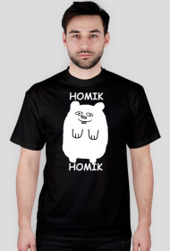 Homik z napisem